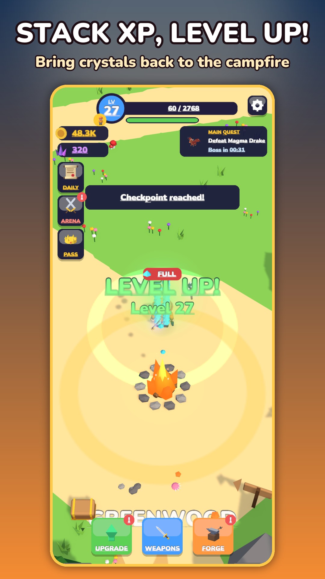 Campfire Hero screenshot 1